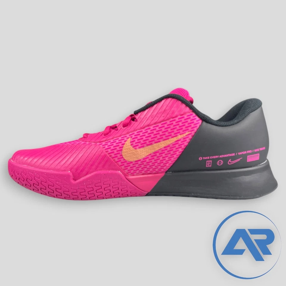 Nike Court Air Zoom Vapor Pro 2 Fireberry Tennis Shoes Womens Size 12 /Mens 10.5 - Image 4 of 4