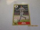 MIKE TROUT ANGELS  2022 TOPPS 1987 TOPPS 35TH ANNIVERSARY CARD #T87-100 (S)