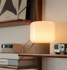 Halo Mushroom Lamp, 5W Cute Cordless Rechargeable Table Lamp with Glass Shade...
