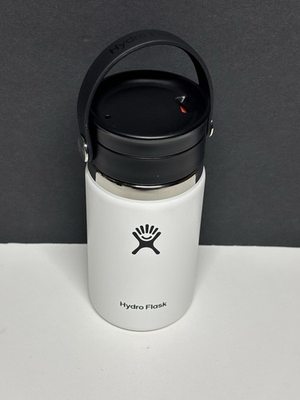 #ad Hydro Flask 12oz Wide Mouth Flex Sip Lid White Lunch Kids Small Carry Handle New $15.50