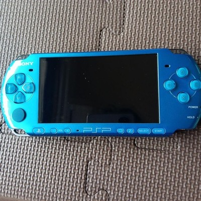 PSP Sony Psp Body Blue Memory Stick With Ac Adapter Japan