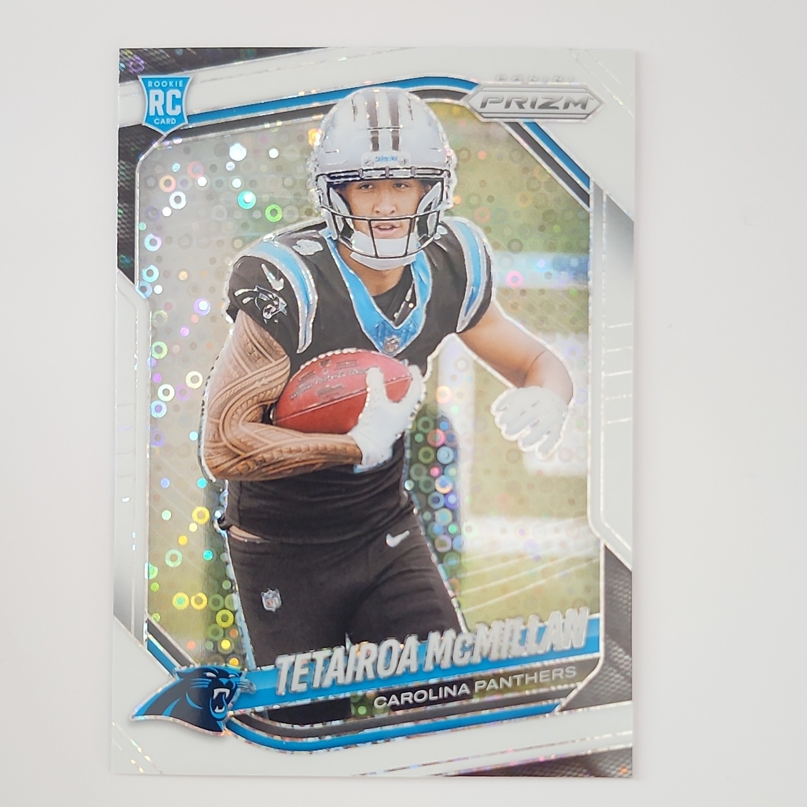 2025 Panini White Disco Prizm Rookie Tetairoa McMillan Carolina Panthers #311