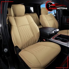 Beige Front Row Seat Covers Fits 13-25 Dodge Ram 1500 13-26 Ram 2500 3500 Pickup