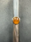6.6g VTG Sterling Silver 925 Amber Ring Size 5 Jewelry Lot O