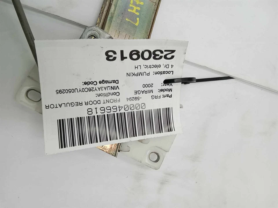 Regulador de ventana LH 97-02 MITSUBISHI Mirage DRIVERSIDE con motor USADO OEM Foto 2 de 4