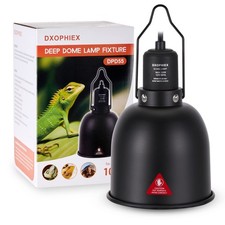 5.5inch Deep Dome Reptile Heat Lamp Reptile Light Fixture UVB Light Fixture M...