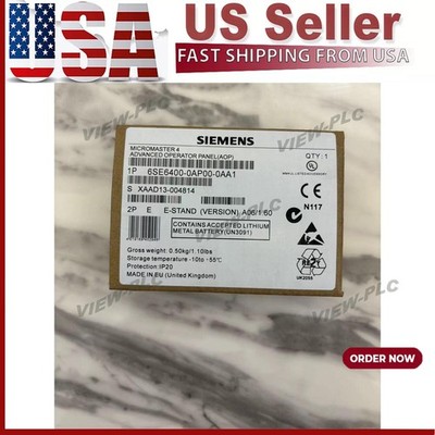 New Siemens 6SE6 400-0AP00-0AA1 6SE6400-0AP00-0AA1 Advanced Operator Panel