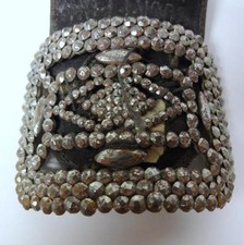 Vtg Antique Victorian Art Deco Cut Steel Shoe Buckle Clip