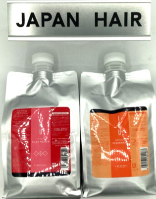 LebeL IAU Clearment Shampoo 1000ml & Cream Silk Repair Treatment Set | Japan