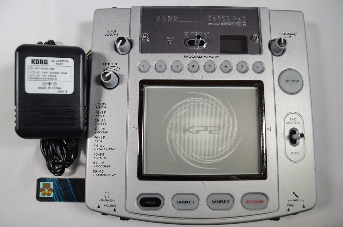 Korg KP2 Kaoss Pad Dynamic Effects Controller DJ Sampler