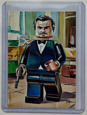 James Bond Limited Artist Signed ''Sean Connery Minifig'' Trading Card 3/10
