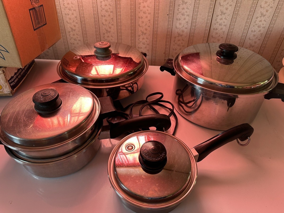 SALADMASTER 18-8 Tri-Clad Stainless Steel 11PC Cookware Set w