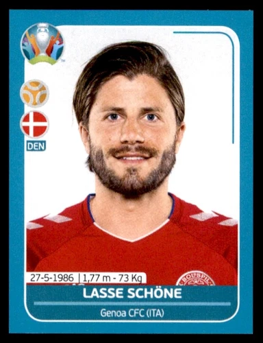 Panini UEFA Euro 2020 Preview - Lasse Schone Denmark No. DEN19