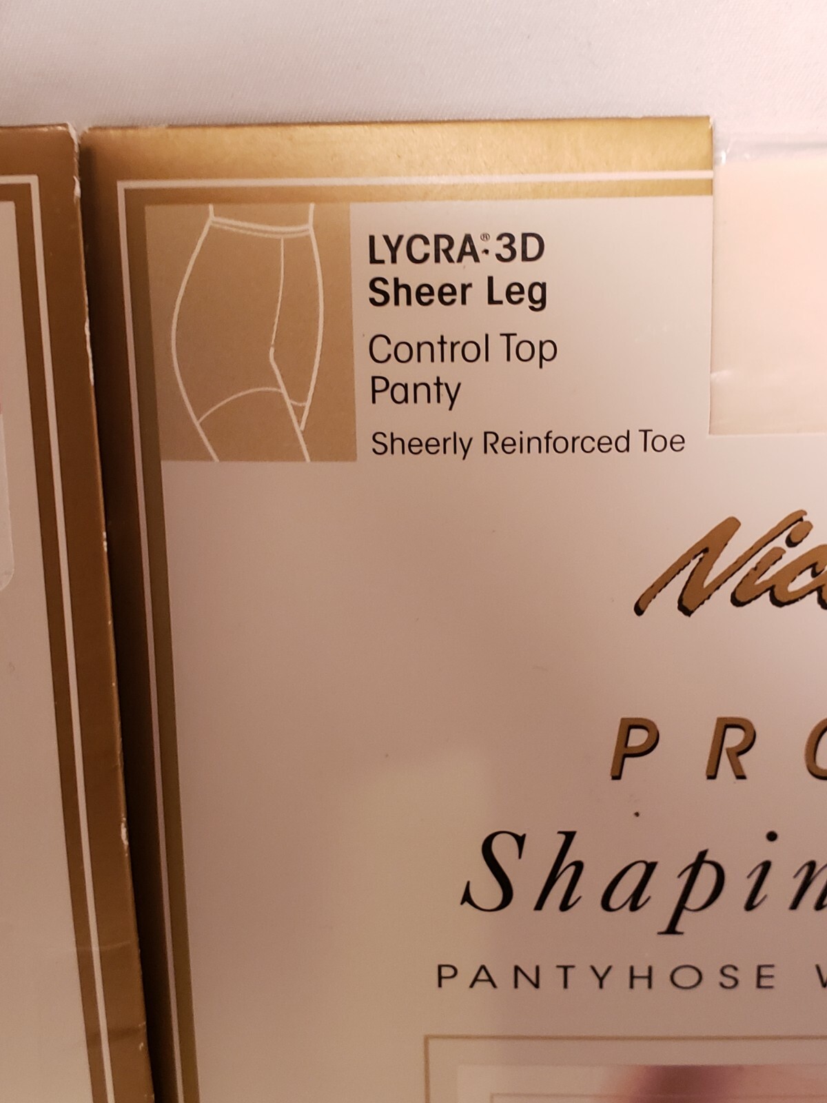 RARE Nice Touch SHAPING CONTROL Day Sheer CONTROL TOP PANTYHOSE Size A