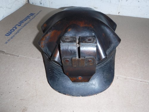 ANTIQUE COAL MINERS LEATHER TURTLE SHELL Childs HELMET FLEXO BAND (COOL CAP)