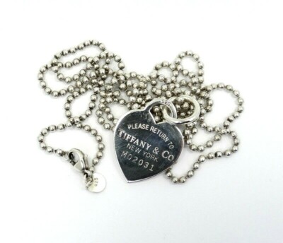 Please Return TIFFANY\u0026CO HEART Pendant 