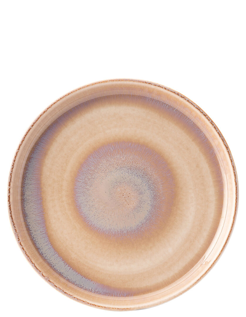 Murra Blush Porcelain Walled Plate Dinner Desserts Plates 8.25"" (21Cm) Pack Of 6