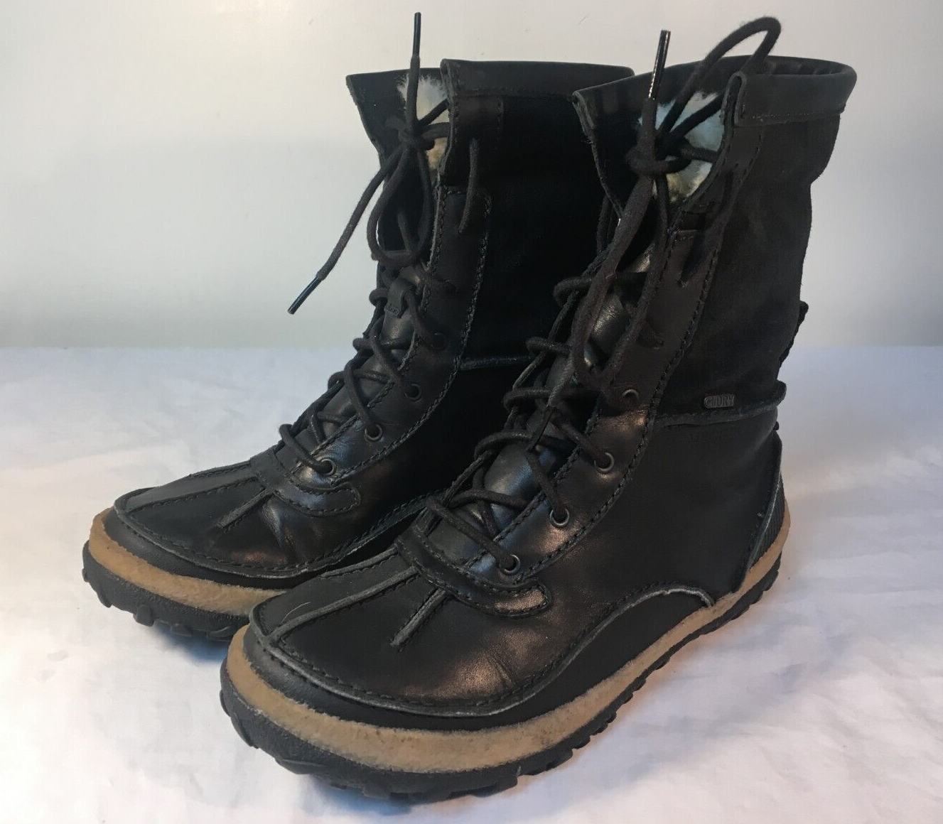 ✅ Merrell Tremblant Mid Polar Stivali Donna Nero Isolato Impermeabile US 8