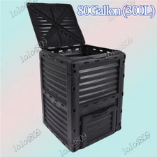 80 Gal Large Compost Bin, BPA Free Outdoor Composting Tumblers for Garden Patio