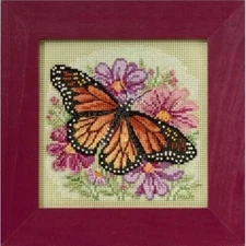 MILL HILL Buttons Beads Kit Counted Cross Stitch WINGED MONARCH MH14-5105