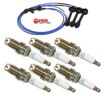 NGK Wire Set & NGK BKR5EKB11 Spark Plugs for Toyota 3.4L 4Runner Tacoma Tundra