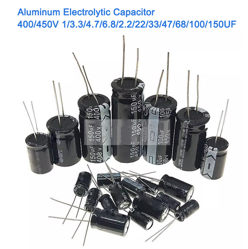 Aluminum Electrolytic Capacitor 400/450V 1/3.3/4.7/6.8/2.2/22/33/47/68/100/150UF