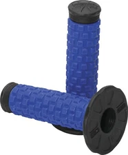 NEW PROTAPER 025048 PILLOW TOP TRI-DENSITY MX GRIPS - BLUE/BLACK - MOTORCYCLE