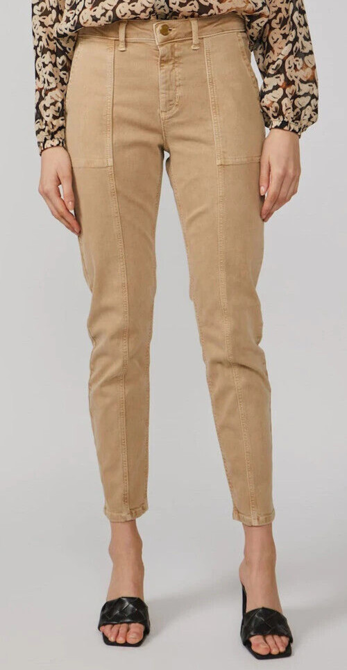 Summum Woman Cotton Trousers Amsterdam Slim Stretch Size 12 Uk BNWT £120 Alpaca