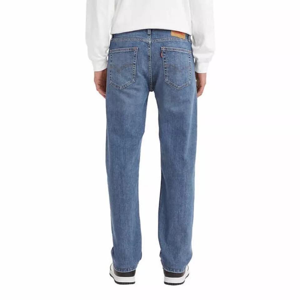 Levi's 505 Mens Jeans 30 x 34 Blue Cotton Denim Midweight Straight Leg Stretch thumbnail 3