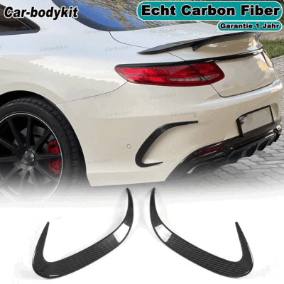 Carbon Heck Stoßstange Flossen Splitters Flap für Mecerdes C217 S500 S63 S65 