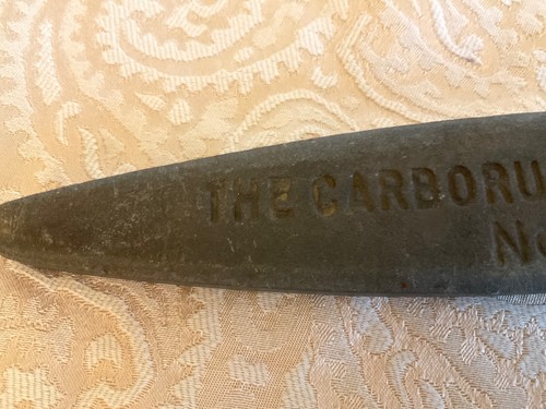 9.5" Carborundum No. 198 Honing Stone Knife Tool Sharpener Sharpening Hone VTG - Picture 3 of 4