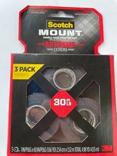 3 Pack Scotch Mount Extreme Double Sided Mounting Tape