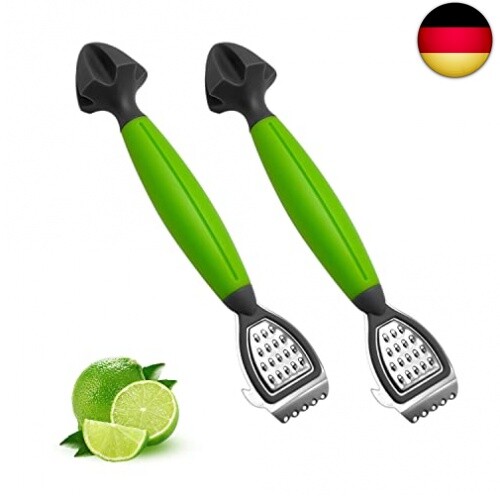 2 ZitronenschäLer Mit Bequemen Kunststoffgriffen, Mehrzweck-Edelstahl-Reibahle,-image