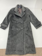 Charter Club Women's Long Winter Dress Heavy Wool Coat Gray Overcoat Size Xl