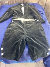 Vintage 1950s Boy s Coat Shorts Eddie Munster Style Black Velour See Details