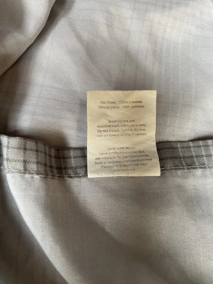 Mainstays Plaid Bed Flat Top Sheet - Image 3 of 4