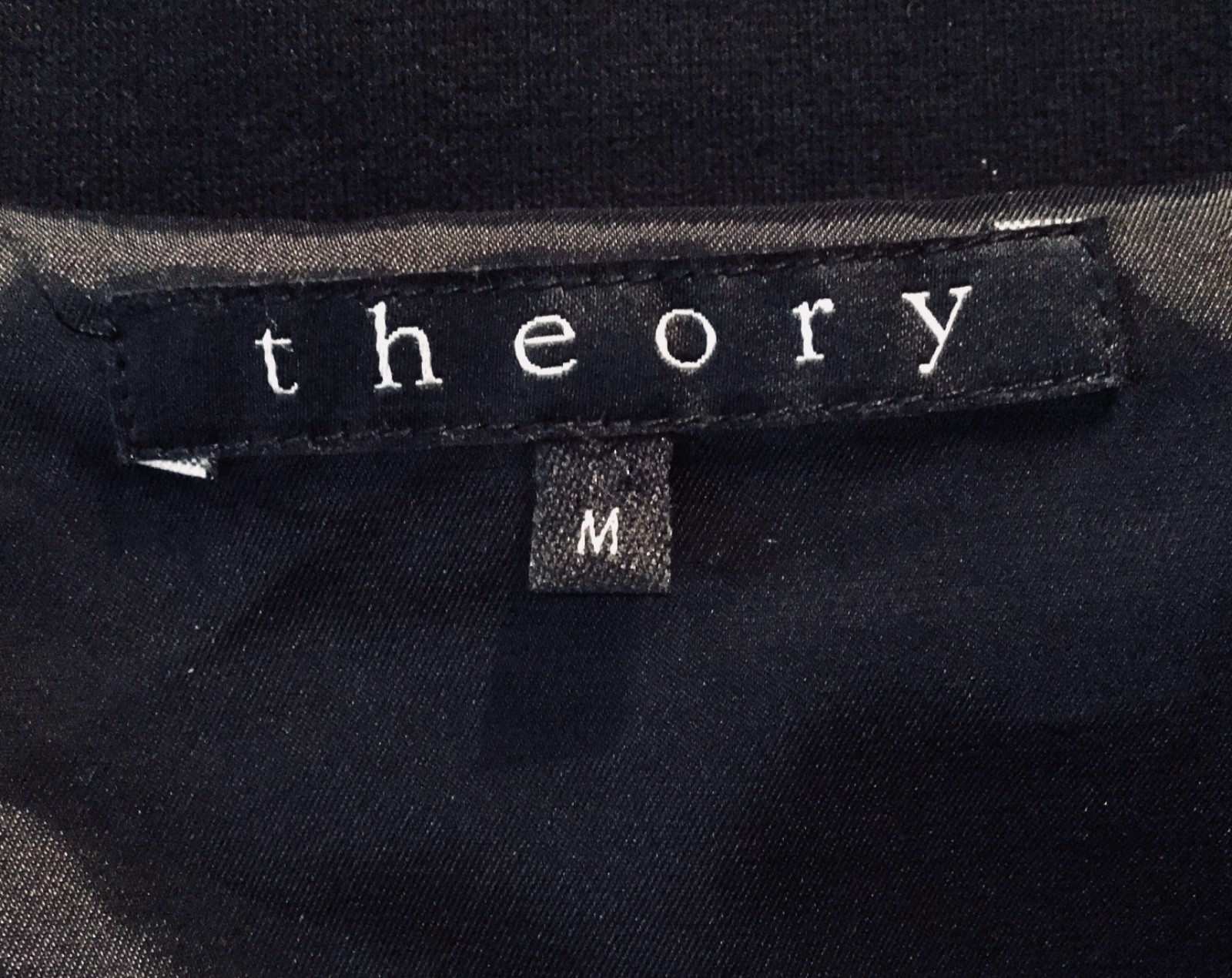 THEORY WOMEN’S JACKET MEDIUM SOLID BLACK POCKETS … - image 4