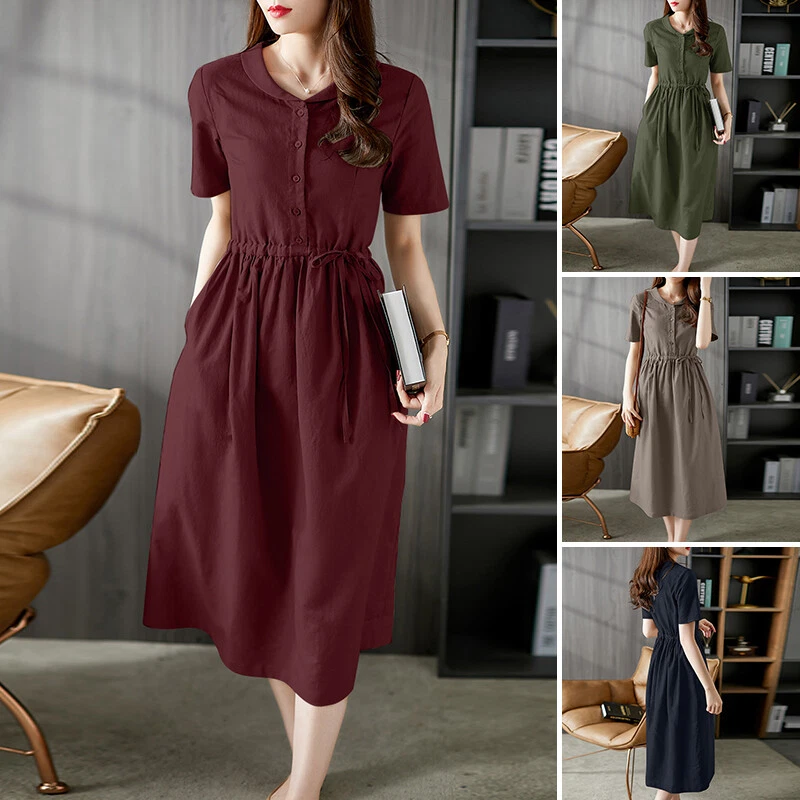 long dress with short sleeves