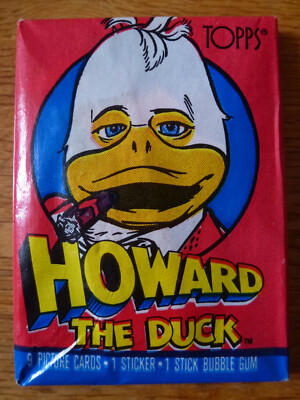 HOWARD THE DUCK 9 Trading Cards 1986 Topps TCG Pochette Sealed Sealed