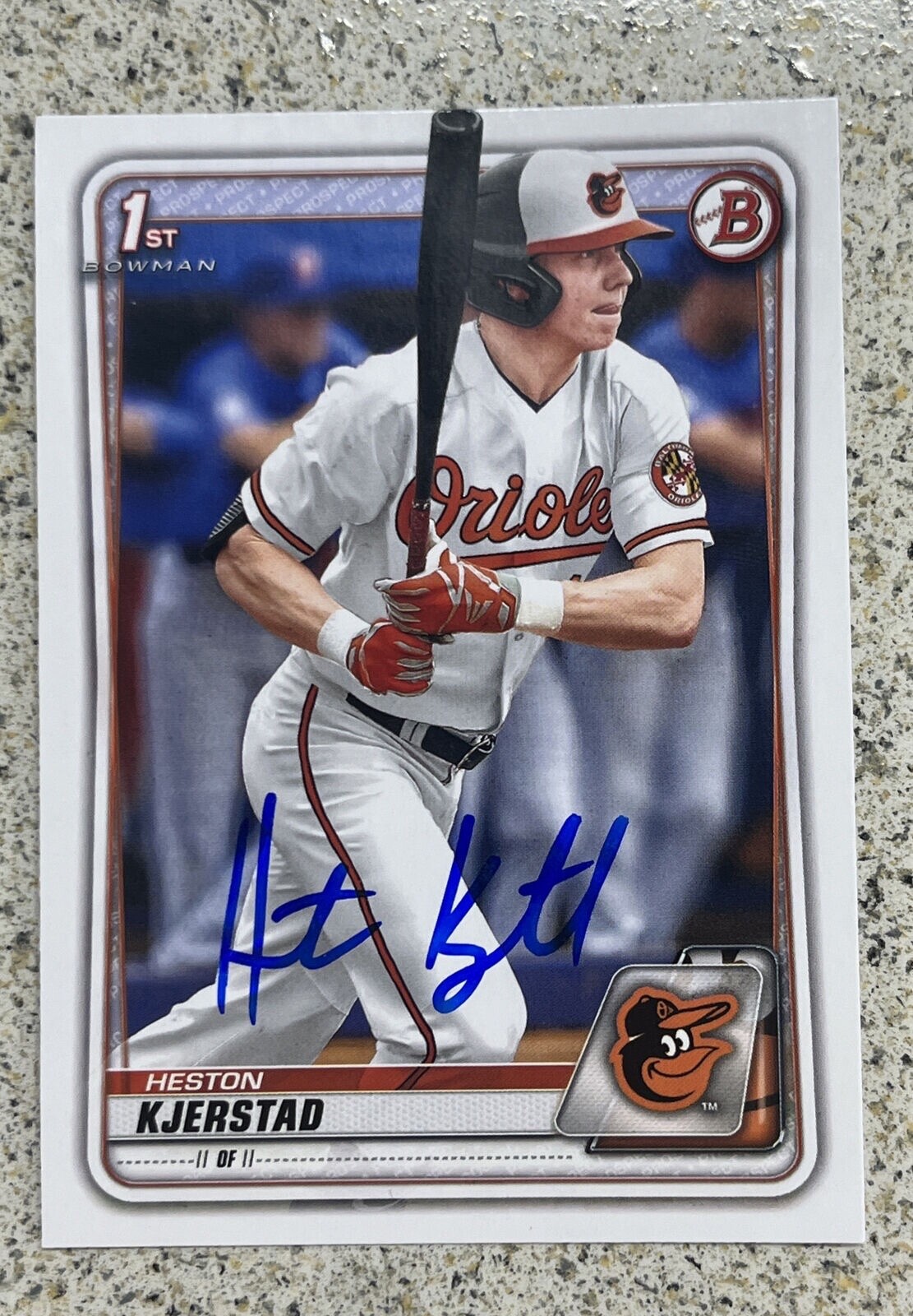 2020 1st Bowman Draft Heston Kjerstad BD122 Auto Rookie Mint Orioles DNA