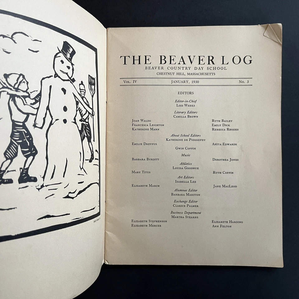 Beaver Country Day School Yearbook Log January 1930 Sports Photos Chestnut Hill - Image 3 of 4