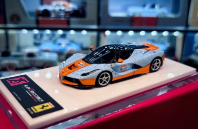 DMH 1:64 Ice Blue Laferrari Aperta Convertible Model Diecast