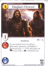 3 x Damphair's Drowned AGoT LCG 1.0 Game of Thrones Fire and Ice 26