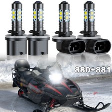For Arctic Cat M1000 M5 M6 M7 M8 4x 894 893 LED Headlight Hi/Lo Beam Combo Bulbs