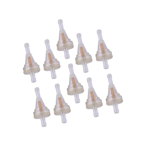 10 Pack 1/4" Motorcycle Inline Gas Fuel Filters – For Dirt Bike, ATV, UTV, Snowmobile