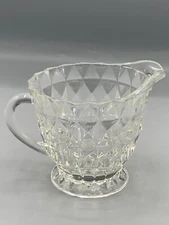 Vintage Jeanette Footed Creamer - Windsor Clear