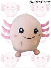 Big fluffy pillow Axolotl plush
