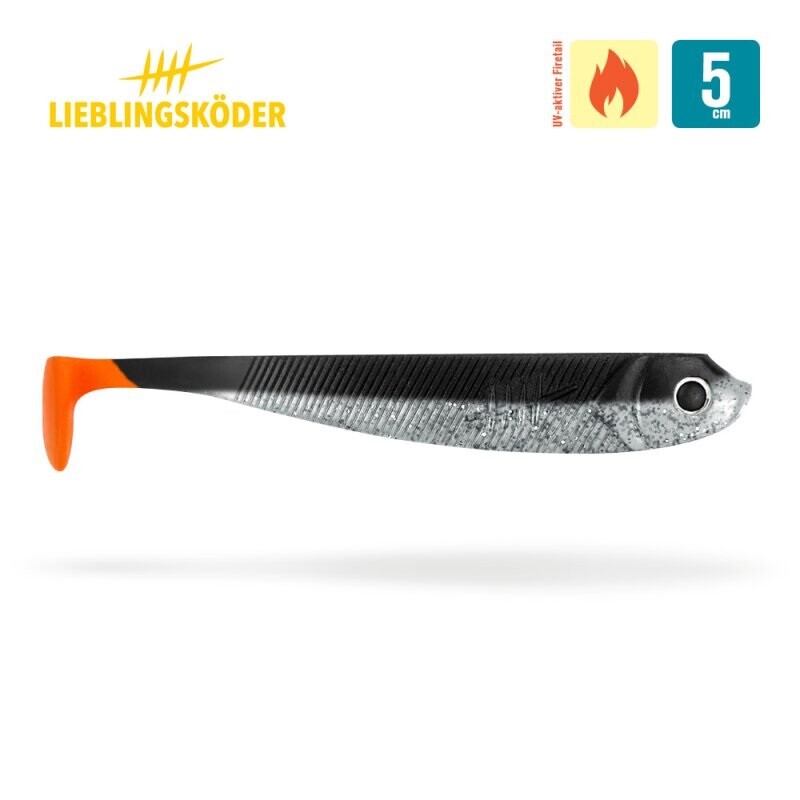 Lieblingsköder Черные тени для век Gummifische 5 см - 15 см Gummiköder