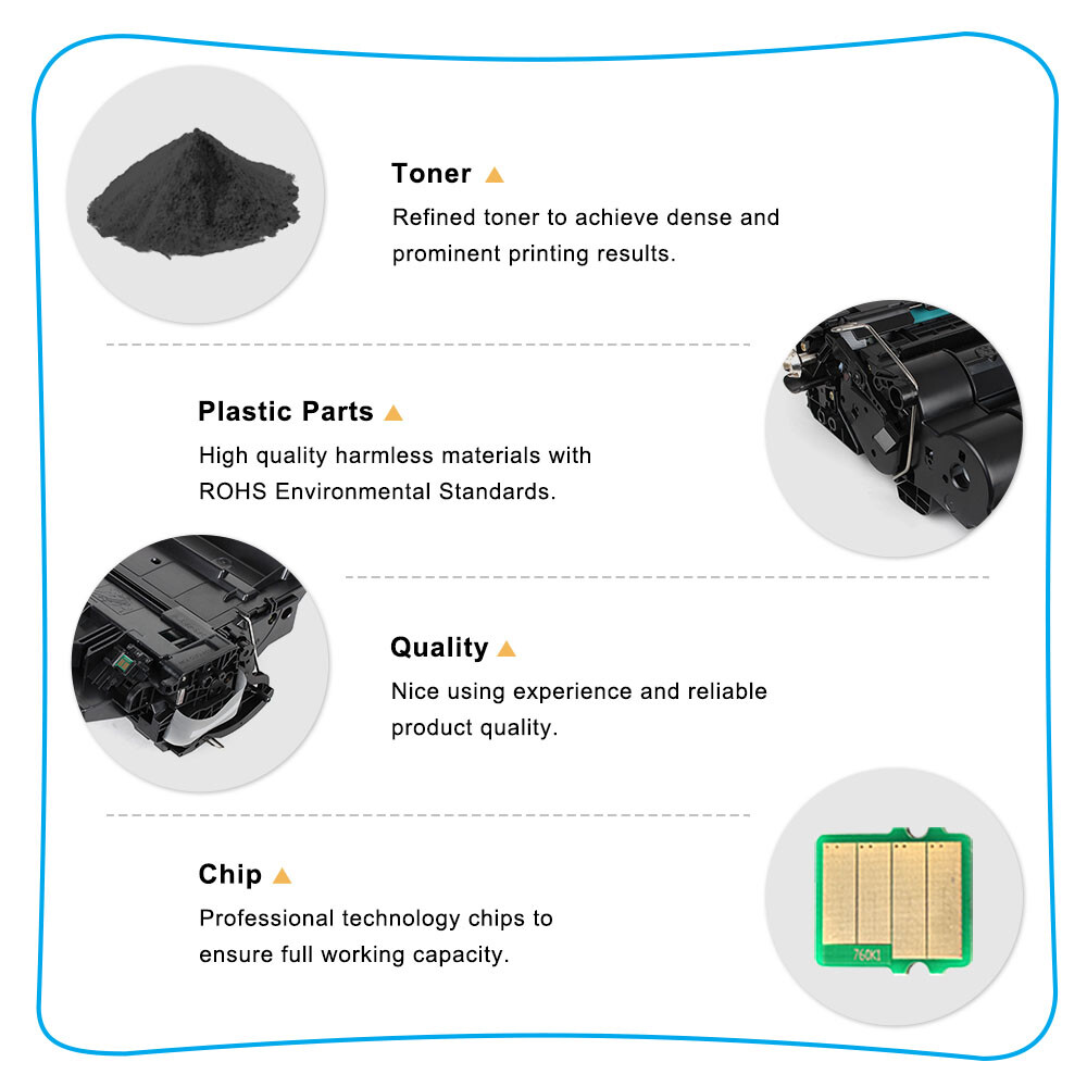 2-Pack CE255X Black Toner Cartridges - Compatible With HP 55X LaserJet Printers