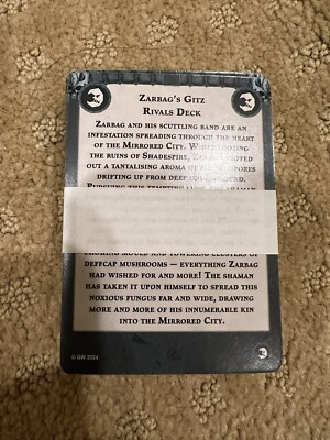 Warhammer Underworlds Zarbag s Gitz 2024 cards - RIVALS OF THE MIRRORED CITY